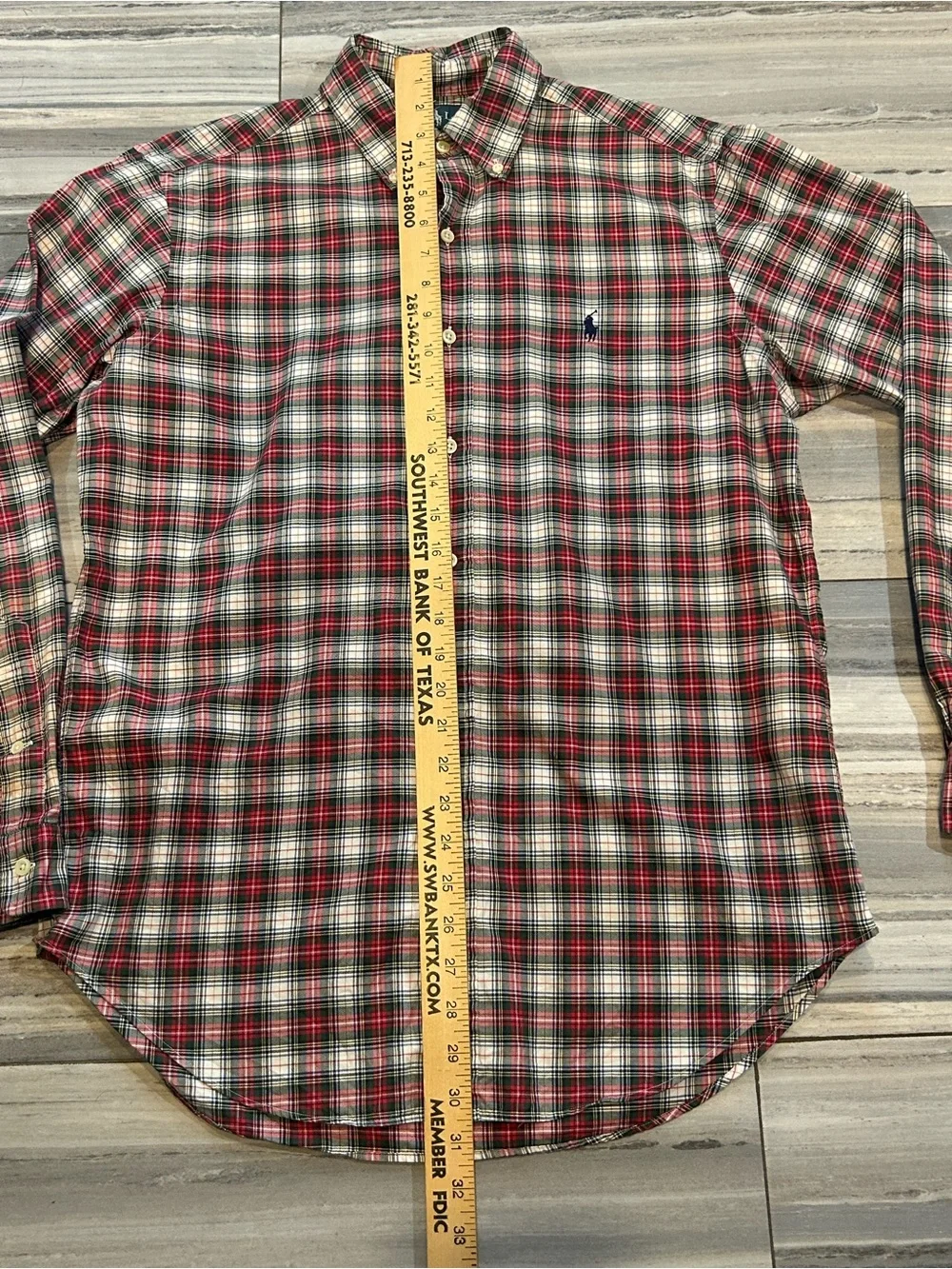 Polo Ralph Lauren pattern white green